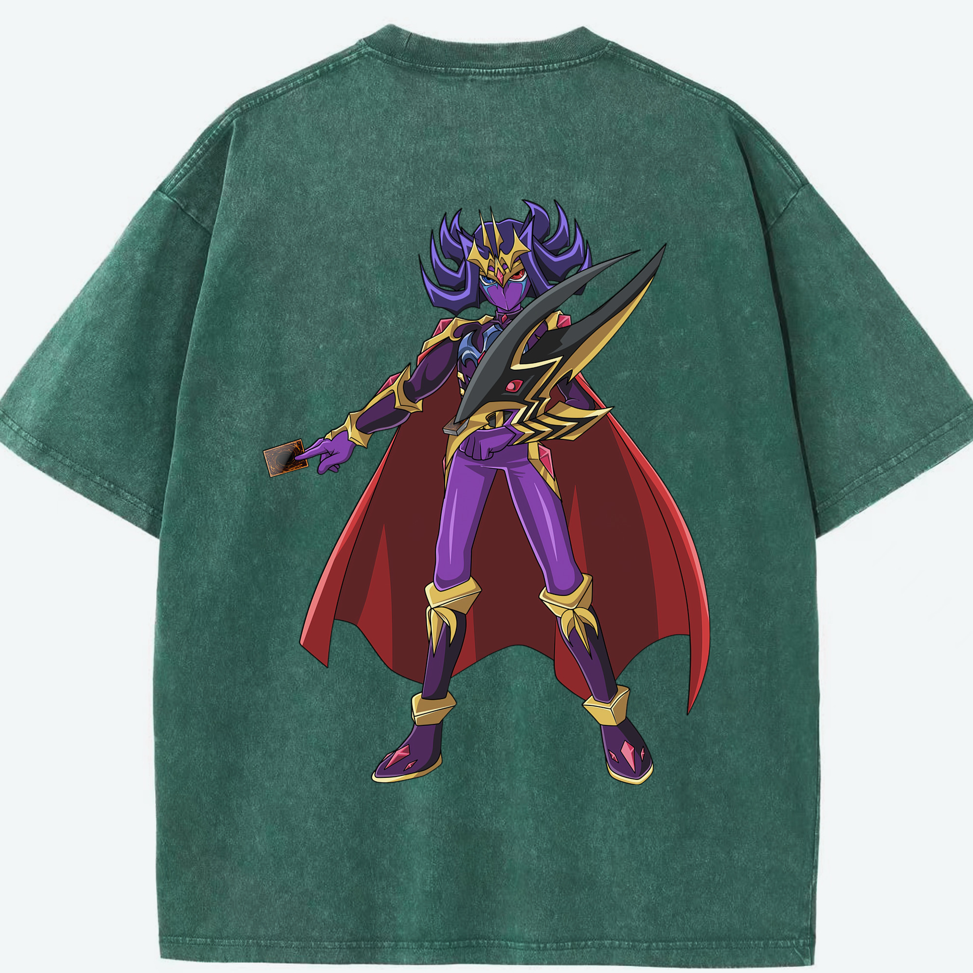 （画像用） 遊☆戯☆王 Yu-Gi-Oh! 綿100% ヴィンテージ風 半袖Tシャツ（背面プリント）